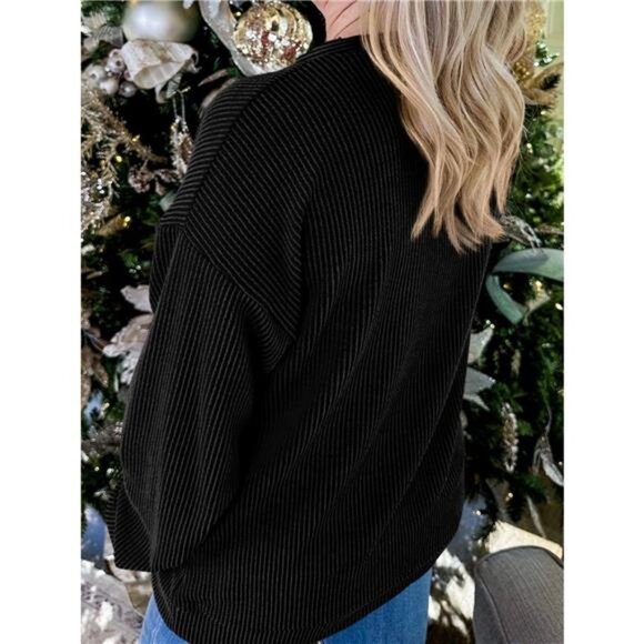 MERRY Round Neck Christmas Sweatshirt - Picture 2 of 3